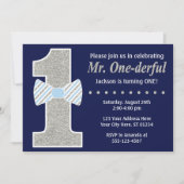M. ONEderful Birthday Invitation (Devant)