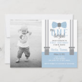 M. ONEderful Birthday Party Invitation (Devant)