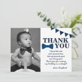 M. Onederful Blue Carte de remerciements (Debout devant)