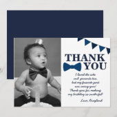 M. Onederful Blue Carte de remerciements (Devant / Derrière)