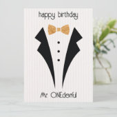 M. ONEderful Carte Plat Premier Anniversaire (Debout devant)