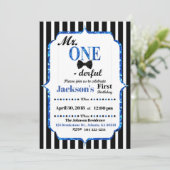 M. ONEderful Invitation de premier anniversaire (Debout devant)