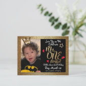 M. Onederful Invitations de premier anniversaire (Debout devant)