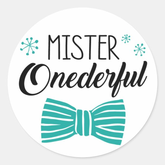 M. Onederful Party Sticker (Devant)
