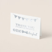 M. Onederful Real Foil Carte de remerciements (Devant)