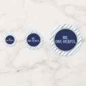 M. ONEderful Table Confetti dans Marine Blue & Sil (Derrière)