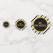 M. ONEderful Table Confetti en noir et or (Derrière)