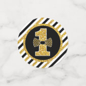 M. ONEderful Table Confetti en noir et or (Petit recto)