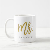 M. or calligraphie personnalisée tasse à café (Gauche)