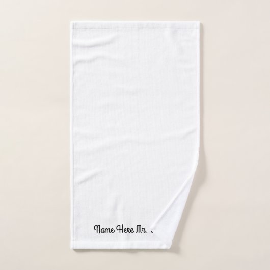 M. ou Mme ~ Ensemble de serviettes / Achat séparé (Serviette à main)