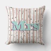 M. ou Mme personnalise les Coussins de Birch Tree (Recto)