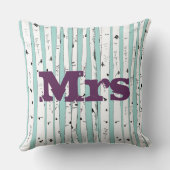 M. ou Mme personnalise les Coussins de Birch Tree (Verso)