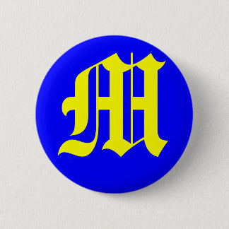 M - OUD ENGELS RONDE BUTTON 5,7 CM