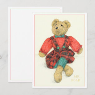 M. OURS 4,5x6,25 Carte Plate