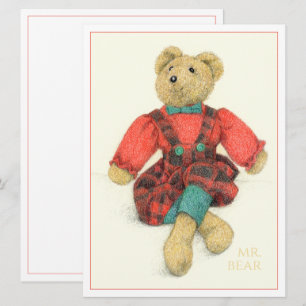M. OURS 6.5x8.75 Carte Plate