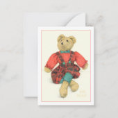 M. OURS Carte plate 3,5x2,5 (Devant)