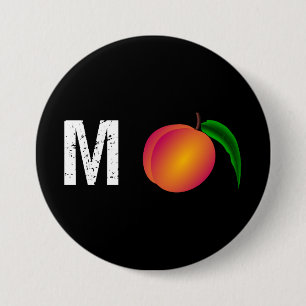 M-Peach Impeach Anti-Trump Ronde Button 7,6 Cm