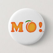 M Peach. Ronde Button 5,7 Cm (Voorkant)