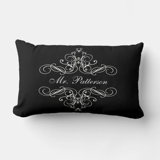 M. Personalized His et son coussin de lit de (Recto)