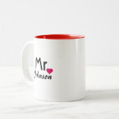 M. personnalisé tasse - moitié d'ensemble (Devant gauche)