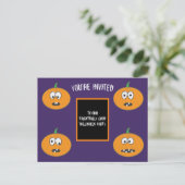 M. Pun ! Carte Invitation Halloween (Debout devant)