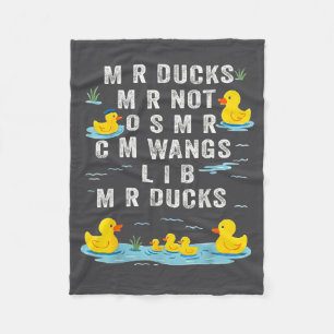 M R Eenden M R Niet O S M R Cm Wangs Lib M R Eende Fleece Deken