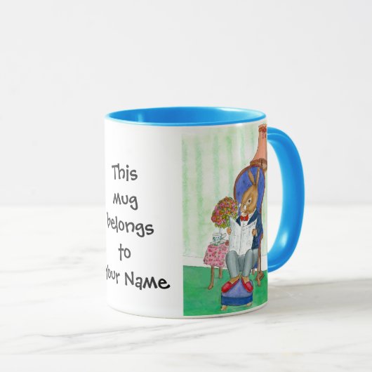 M. Rabbit Café Mug à personnaliser (Devant droit)