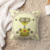 M. Robot avec Coussin Coeur d'engrenage Steampunk (Couverture)