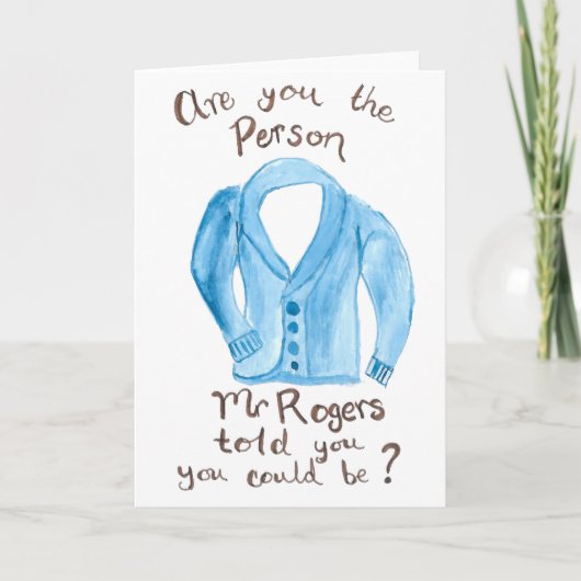 M. Rogers Sweater Wenskaart Kaart (Voorkant)