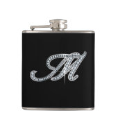 M Script "Diamond Bling"-fles Heupfles (Voorkant)