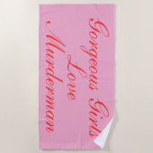 M Serviette de plage pour femmes (Devant)