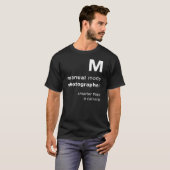 M = slimmer dan een camera t-shirt (Voorkant volledig)