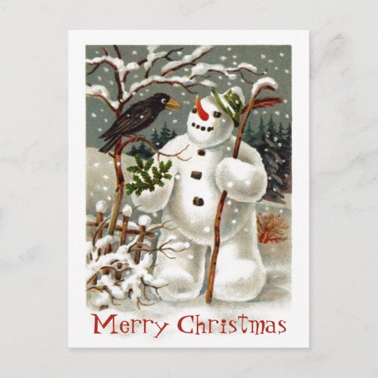 M. Snowman et M. Crow Carte postale (Devant)