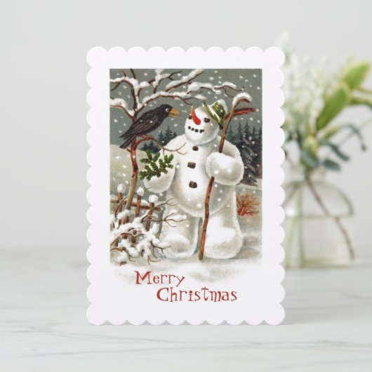 M. Snowman et M. Crow Invitation (Debout devant)