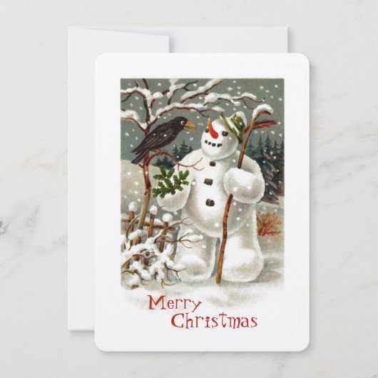 M. Snowman et M. Crow Invitation (Devant)
