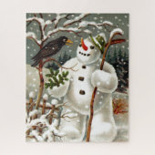 M. Snowman et M. Crow Puzzle (Vertical)