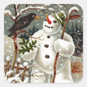 M. Snowman et M. Crow Stickers