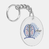 M staat voor Moeder Sleutelhanger (Voorkant Links)