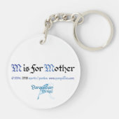 M staat voor Moeder Sleutelhanger (Achterkant)