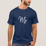 M. T-Shirt<br><div class="desc">M. tee pour un nouveau marié à porter aux côtés de sa nouvelle femme portant un tee Mme.</div>