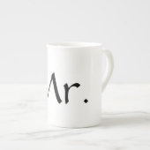 M. tasse de café de porcelaine tendre (Devant droit)