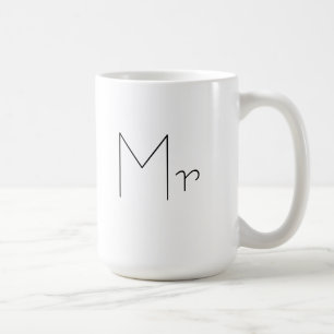 M. tasse de café pour des maris et des mariés