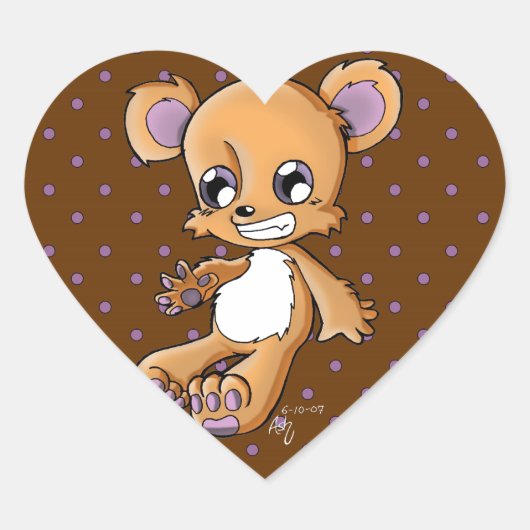 M. Teddy Hart Sticker (Voorkant)