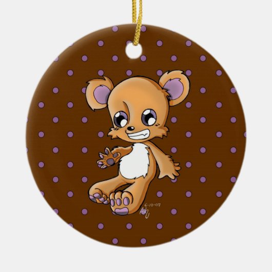 M. Teddy Keramisch Ornament (Voorkant)