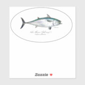 M Vinyl False Sticker ovale Albacore (Feuille)