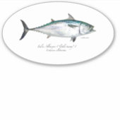 M Vinyl False Sticker ovale Albacore (Devant)