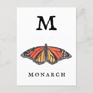 "M" voor Monarch Briefkaart