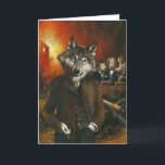 M. Wolf Et La Carte De Voeux À Trois Cochons<br><div class="desc">Cette carte de voeux est illustrée avec un M. Wolf intelligent et les cochons pas si petits.</div>