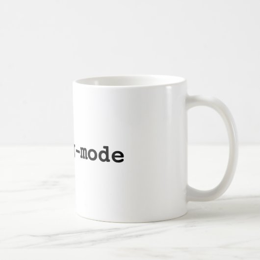 M-x mok-modus emacs-mok koffiemok (Rechts)