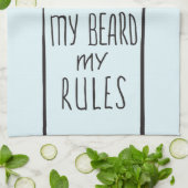 Ma barbe, mes serviettes de cuisine de règles (Plié)